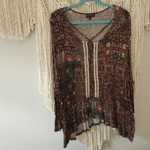 ARTESIA | BOHEMIAN PEASANT BLOUSE | MULTI | LARGE